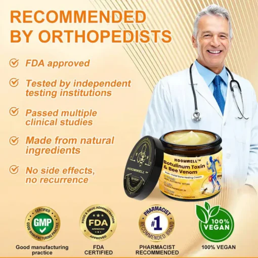HOOMWELL™ Botulinum Toxin & Bee Venom Pain-Relief Bone Healing Cream